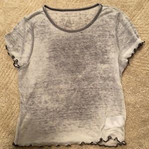 American eagle gray crop top